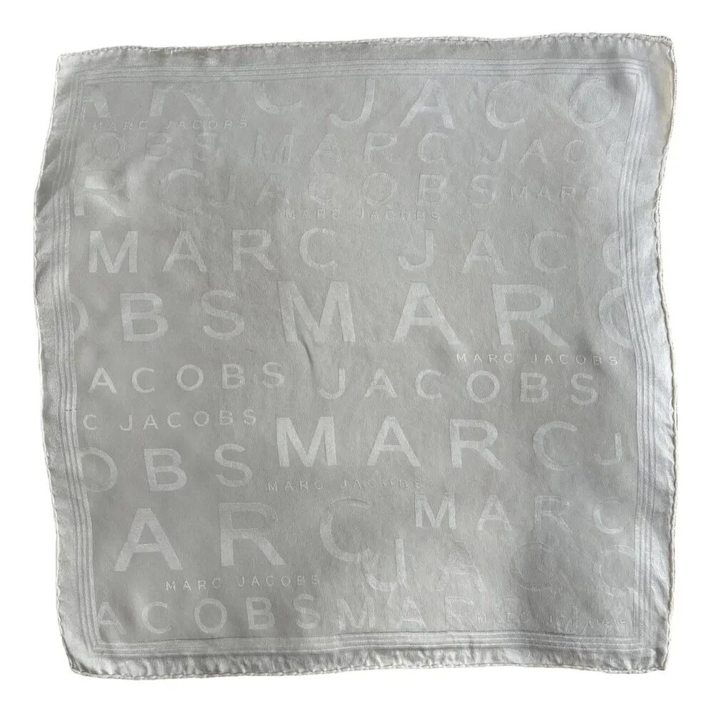 Marc Jacobs grey silk scarf